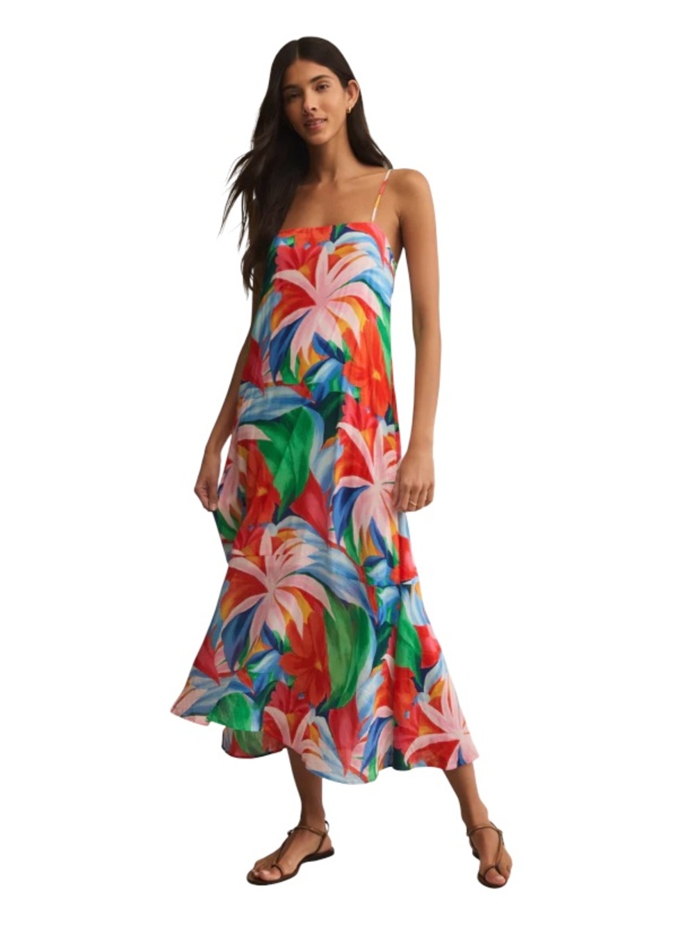 Anthropologie ($136) Z Supply Coast Villa Floral Midi Dress - PTP 20